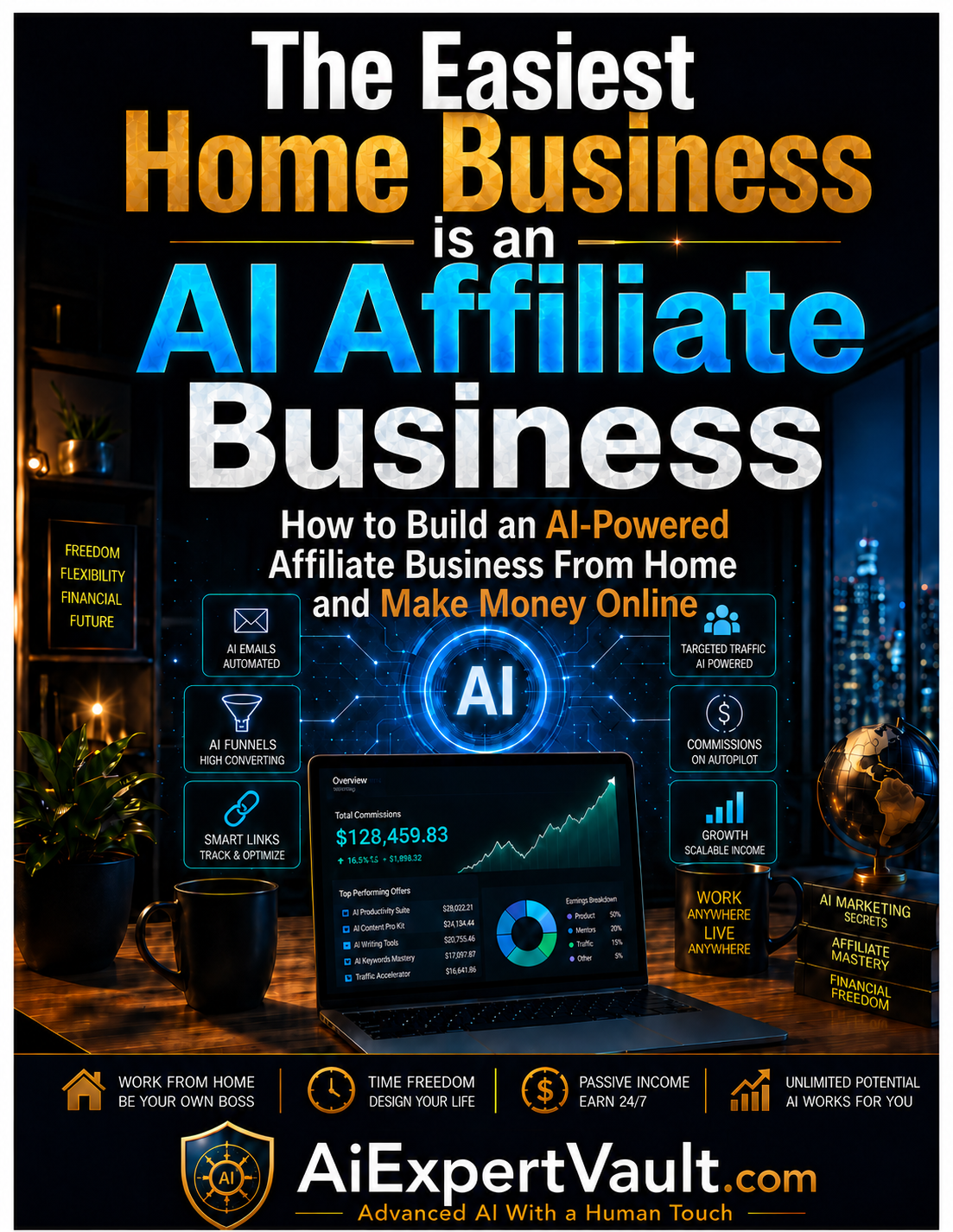 The Easiest Home Business is an AI Affiliate Business — ebook cover